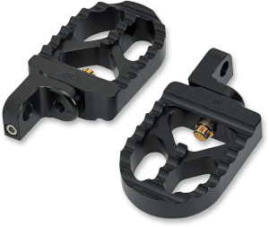 Adjustable Serrated Billet Footpegs Black Short, 1, nordicamoto.ro