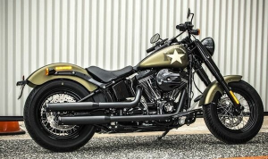Muffler Slip-on 3(r) Duals For Softails Black