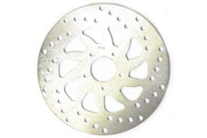 Round D-series Scooter Brake Rotor Silver, Stainless Steel, 1, nordicamoto.ro