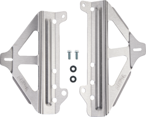 Radiator Race Braces Brushed Aluminum, 2, nordicamoto.ro