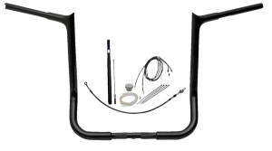 1-1/4(r) Ez Install Pointed Top Handlebar Kit Black, 3, nordicamoto.ro