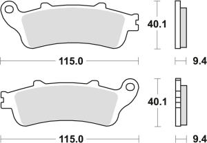 TRW Organic hátsó fékbetétek a HONDA ST 1100 PAN EUROPEAN '96–'02 modellhez, nordicamoto.ro