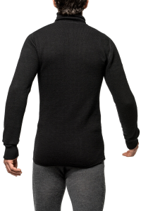 Woolpower Zip Turtleneck 400 Merino Mid layer black S, 3, nordicamoto.ro