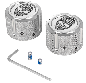 Front Axle Nut Cover Silver, 2, nordicamoto.ro