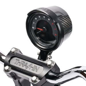 Softail Gauge Relocation Kit Black, Anodized, 3, nordicamoto.ro