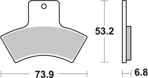 Ats All-terrain Sintered Brake Pads, 2, nordicamoto.ro