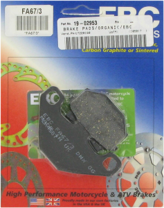 Organic Base (r)fa(r) Brake Pads