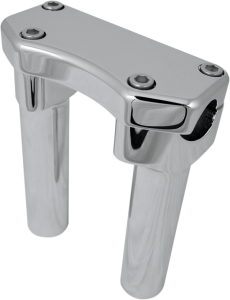 Handlebar Riser & Top Clamp Kit Silver