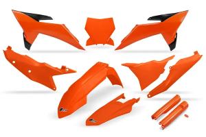 KTM karosszériakészlet, narancssárga és fekete, 1, nordicamoto.ro