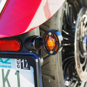 Rear Turn Signal Adapter Plates Black