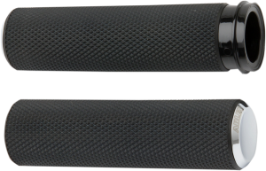 Fusion Knurled Grips Black