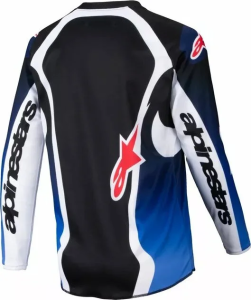 Tricou Copii Alpinestars Racer Wurx Black/Blue L, 2, nordicamoto.ro