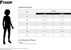Pantaloni Copii Thor Sector Checker Navy/Red 26, 2, nordicamoto.ro