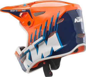 KTM Status kék/narancssárga gyermek sisak, S méret / 47–48, 2, nordicamoto.ro