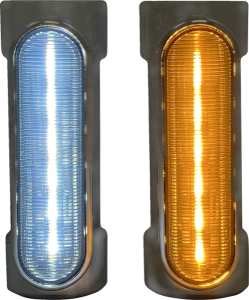 Dynamic Amber/white Engine Guard Leds Chrome, 2, nordicamoto.ro