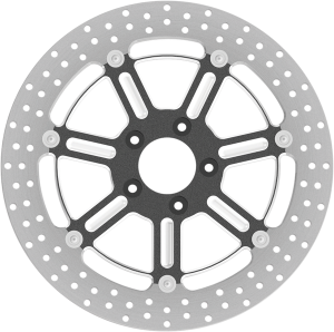 Two-piece Brake Rotor Black, Silver, 1, nordicamoto.ro