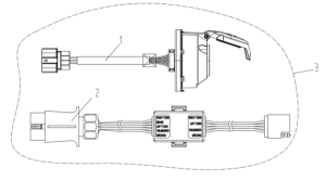 CFMOTO pótkocsi 8-pólusú tápellátás-adapter, 5, nordicamoto.ro