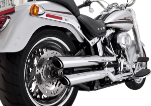 3(r) Twin Slash Slip-on Mufflers Chrome 
