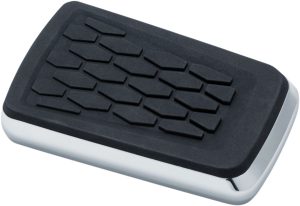 Hex Brake Pedal Pads Black, Silver, 1, nordicamoto.ro