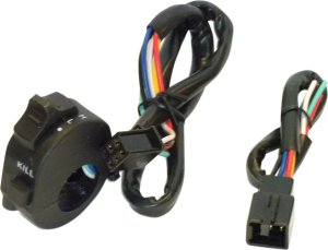 Universal Headlight With Kill Switch Black