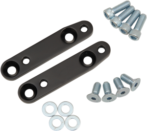 Front Fender Relocation Brackets Black, 1, nordicamoto.ro