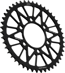 JT SPROCKETS Racelite alumínium hátsó lánckerék, fekete , nordicamoto.ro