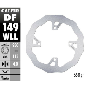 Galfer szilárd hátsó féklemez a Kawasaki KX 250/450 F modellhez, nordicamoto.ro