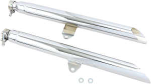 Drag Pipe Slip-on Mufflers Chrome