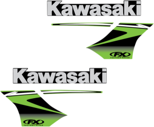 Replacement Oem Tank/shroud Graphics Black, Green