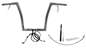 Plug & Play Ez Install 1-1/4(r) Flat Top Handlebar Kit Silver