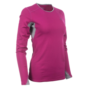 Bluza Dama Klim Base Layer Solstice Shirt 2.0 Knockout Pink - Castlerock Gray, 3, nordicamoto.ro