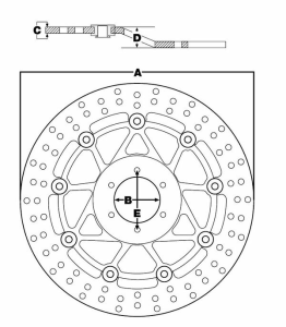 Round Fixed Brake Rotor Swing Design, 2, nordicamoto.ro