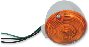 Flat Lens Signal Lights Chrome
