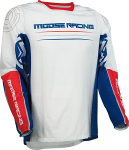 Tricou Moose Racing Sahara Blue/Red/White