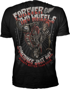 Forever Two Wheels T-shirt Black