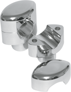 Hefty Handlebar Riser For 1-1/4(r) Handlebars Silver
