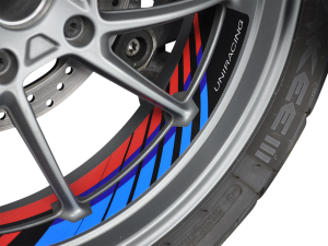 Rim Decal Black, Blue, Red 