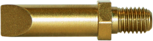 Chisel Tooth Studs Gold
