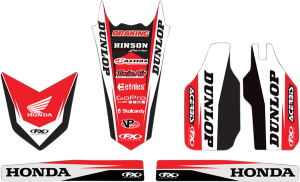 Trim Kit Graphics Black, Red, White, 1, nordicamoto.ro