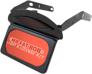 License Plate Relocation Frame W/taillight White, 2, nordicamoto.ro