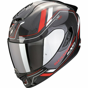 SCORPION EXO-1400 EVO II CARBON AIR MIRAGE teljes arcú bukósisak, fekete/zöld, M méret, 4, nordicamoto.ro