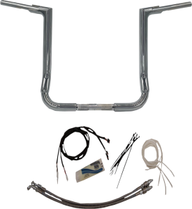 1-1/2(r) Ez Install Flat Top Handlebar Kit Silver, 2, nordicamoto.ro