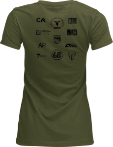 Tricou Dama Thor Patched Up Verde XL, 3, nordicamoto.ro