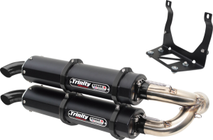Stage 5 Dual Slip-on Muffler Black, Brushed, Cerakote®, 1, nordicamoto.ro