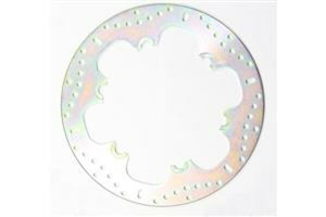 Round Hpsr Solid Brake Rotor Silver, Stainless Steel