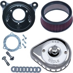 Mini Teardrop Stealth Air Cleaner Kit Silver