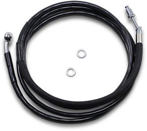 Stainless Steel Hydraulic Clutch Line Black +203 mm (8''), 1, nordicamoto.ro