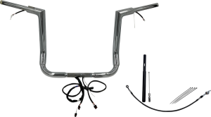 Plug & Play Ez Install 1-1/2(r) Flat Top Handlebar Kit Silver, 1, nordicamoto.ro