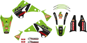 Graphic Kit Replica Team Kawasaki H&f 2022 Green, Black, 2, nordicamoto.ro