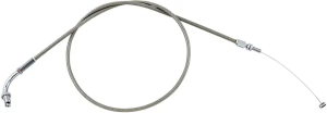 Armor Coat rozsdamentes acél fojtószelep-/alapjárati kábel cruiser motorkerékpárokhoz – Silver Standard modell, 1, nordicamoto.ro